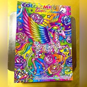 LISA FRANK STAY NWT CALM AND KEEP COLORING BOOK REDISCOVER WITH LISA FRANK